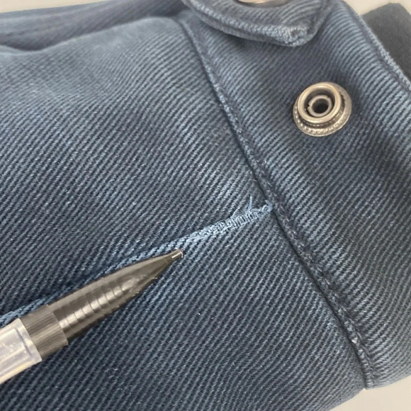 Shabby chic Khujo vintage zip  up moto military field jacket size large - Picture 15 of 17